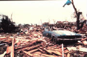 Tornado damage example