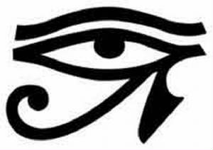 The eye of Horus is made up from the symbols of the six senses and the measures of everything even right and wrong.