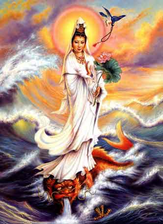 Our Lady Kwan Yin stretches her arms and mercifully embraces the people of Nippon.