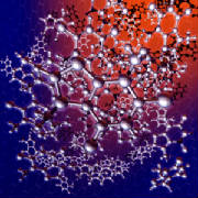 So many Spacial molecules turning in Space.