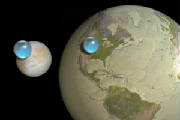 all the water on Europa compared to earth