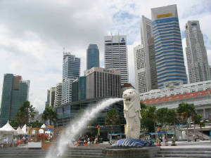 Merlion Singapore Simbol
