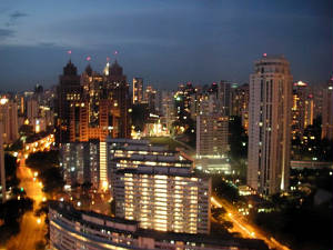 Singapore at night