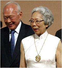 Kwa Geok Choo with Harry Lee. Her Gift - to paint in words that come alive. We will remember you.