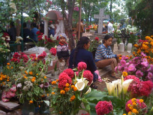 Teach them from small - a Flower is homage to the dead