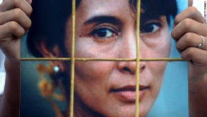 Symbol of all the woman denied freedom of speech.