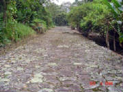 Calzada Guayabo - Interamerican high way for pedestrians.