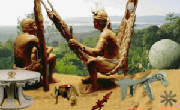 Typical scene of a amerindio native - we see different horizons