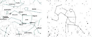 Costa Rica Star Map in the constalation Pegasu