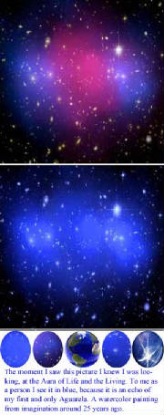 Auras come gemas flotando.