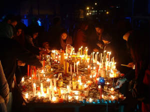 An explanation for those who wants to know - "Diwali" is a contraction of sanskrit "Deepavali" , which translates into "row of lamps". Diwali involves the lighting of oil lamps to celebrate the triumph of good over evil - light over darkness is insight - Shibani Joshi