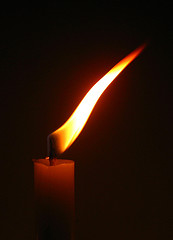 Life is delicate - just like a small flame in the wind