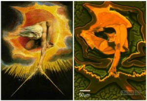 Photo luminescence image of Ancient of our Days, Man made at atomic scale